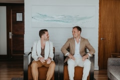 jonas and ben at the grootbos nature reserve wedding