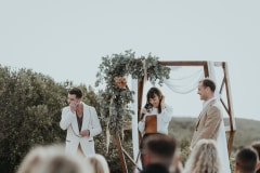 ben and jonas on their wedding day at grootbos nature reserve