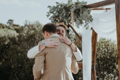 a moment from ben and jonas's wedding at grootbos