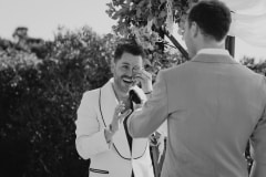 ben and jonas during their grootbos wedding