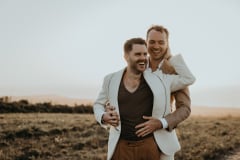 ben and jonas photographed on their wedding day at grootbos