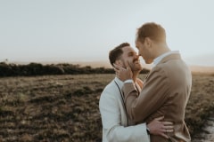 a frame from ben and jonas's grootbos nature reserve wedding