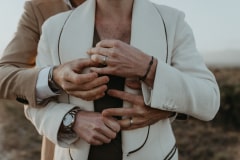 ben and jonas together on their grootbos wedding day