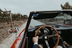 chloe and adam captured at their newstead vineyards wedding