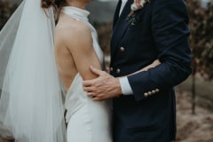 chloe and adam, destination wedding couple, newstead vineyards