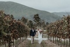 chloe and adam together at their south africa vineyard wedding