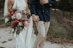 newstead vineyards wedding portrait of chloe and adam