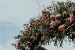 chloe and adam at the start of their south africa wedding gallery