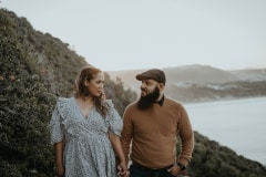 Robberg Nature Reserve engagement portrait of Gillian and Eddie
