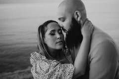 Eddie and Gillian during their engagement session at Robberg