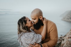 Gillian and Eddie engagement shoot within Robberg Nature Reserve