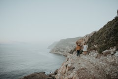 Engaged couple Gillian and Eddie at Robberg Nature Reserve