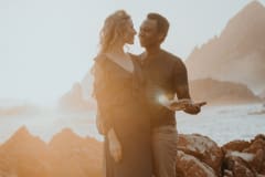 Jurgita and Karabo at their Harkerville adventure couple shoot