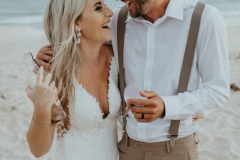 a portrait of megan and juan from their port elizabeth wedding