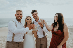 a wedding portrait of megan and juan in port elizabeth
