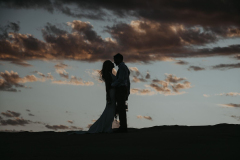 a wedding photograph of megan and juan in port elizabeth