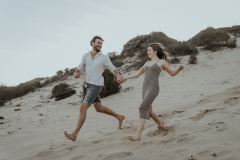 shannon and dusty at their keurboomstrand engagement session