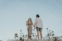 engagement shoot portrait of shannon and dusty at keurboomstrand