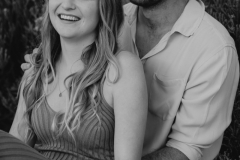 dusty and shannon in a keurboomstrand engagement shoot portrait
