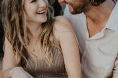 shannon and dusty at their engagement shoot in keurboomstrand