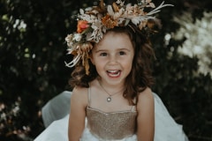 Sharlize and Adriaan at their wedding at Kay and Monty