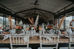 Adriaan and Sharlize during their wedding at Kay and Monty