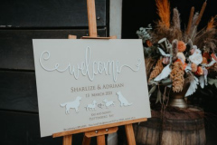 A moment between Sharlize and Adriaan at Kay and Monty