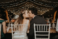 Adriaan and Sharlize on their wedding day at Kay and Monty
