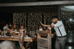 Sharlize and Adriaan photographed together at their wedding