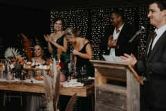 Adriaan and Sharlize together during their wedding at Kay and Monty