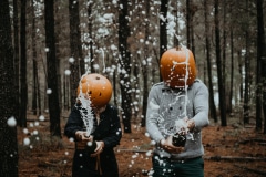 Tez and Sharyn at the Alkantmooi Halloween couple shoot in Plettenberg Bay