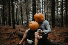 Tez and Sharyn photographed together during the Halloween session