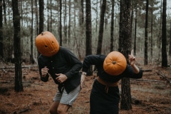 Sharyn and Tez at their Halloween couple shoot in Plettenberg Bay