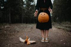Sharyn and Tez photographed together for their Halloween shoot