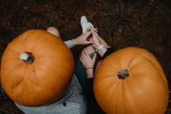 Sharyn and Tez during their Halloween couple photography session