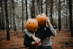 Sharyn and Tez photographed together at their Halloween shoot
