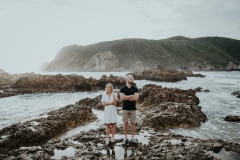 Brad and Talia during their Knysna Heads engagement session