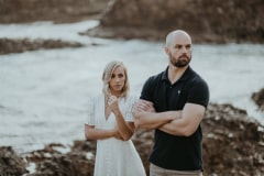 Talia and Brad during their Knysna Heads engagement session
