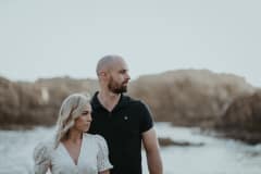 Brad and Talia at Knysna Heads during their engagement session