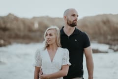 Talia and Brad photographed at Knysna Heads by Sharyn Hodges