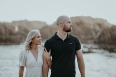 Knysna Heads engagement shoot portrait of Talia and Brad