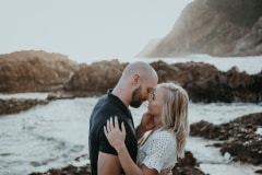 Talia and Brad engagement portrait at the Knysna Heads