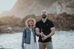 Talia and Brad photographed at Knysna Heads
