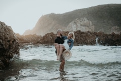 Couple portrait at the Knysna Heads engagement shoot