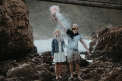 Brad and Talia photographed at the Knysna Heads by Sharyn Hodges