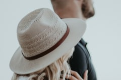 Talia and Brad photographed together at the Knysna Heads