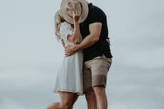 Talia and Brad at the Knysna Heads during their engagement shoot