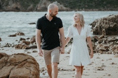 Talia and Brad at the Knysna Heads on their engagement shoot