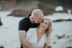 Engagement shoot portrait of Brad and Talia at Knysna Heads