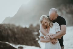 Talia and Brad engagement portrait at Knysna Heads